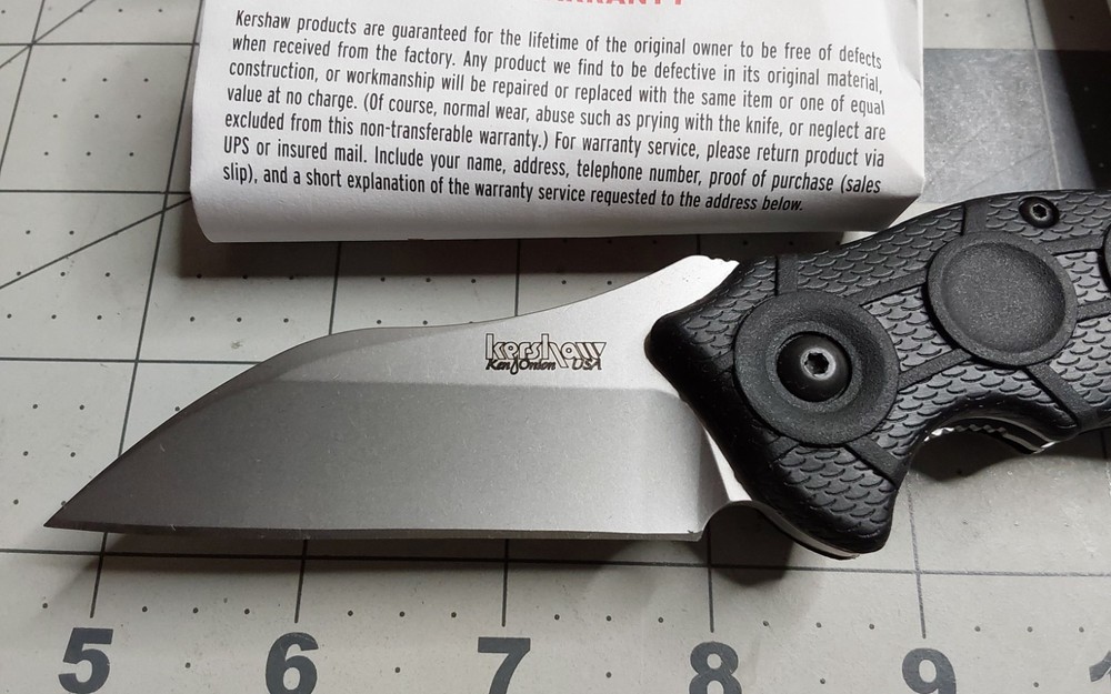 g Kershaw Single Blade Folding Knife Model 1820 Needs Work
