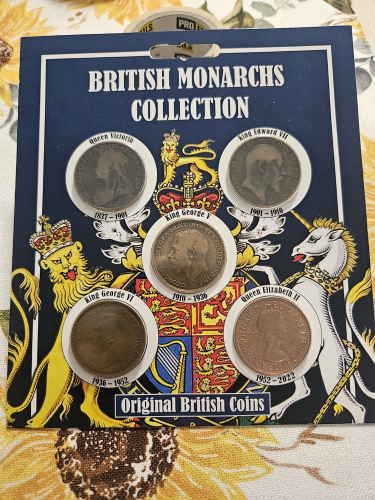 British Monarchs Collection Original British Coins