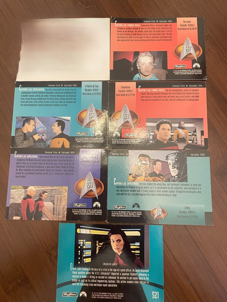 Skybox Star Trek Trading Cards - 1996 - Singles