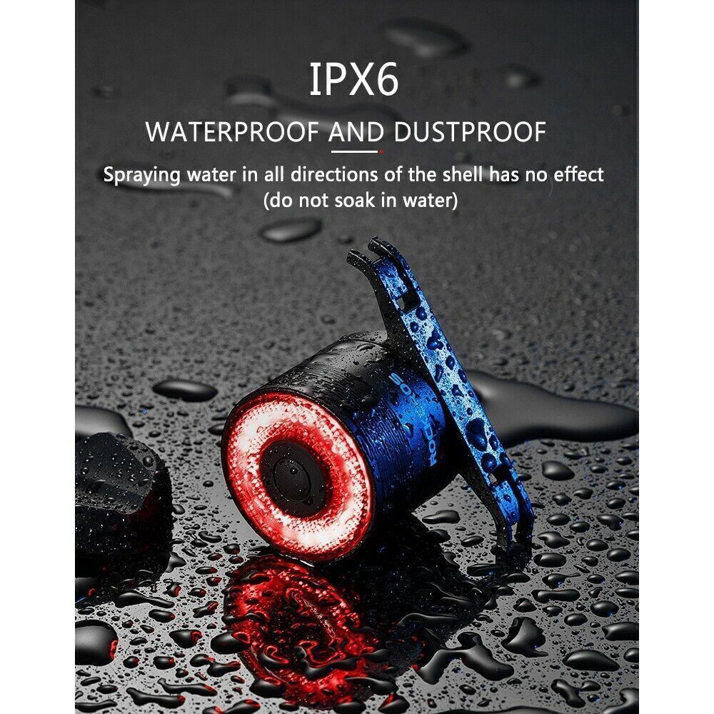 Bicycle Tail Light Q3 Smart Sensor Brake Light Night Riding Warning Light