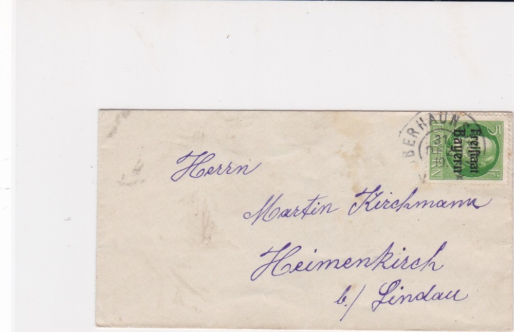 germany 1919 small stamps cover ref 21050