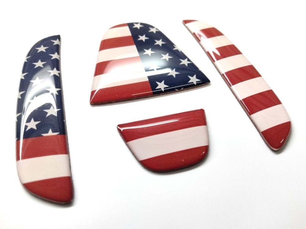 3D DOMED RAISED BACK EMBLEM INSERTS FOR CR 2017- 2022 US MADE