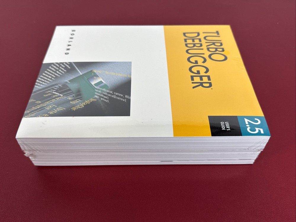 Borland Turbo Debugger 2.5 User's Guide Manual Set - Profiler, Assembler, New