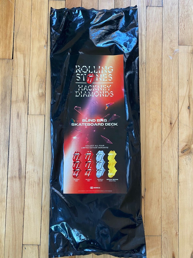*SEALED UNOPENED BLIND BAG* The Rolling Stones Hackney Diamonds Skateboard Deck
