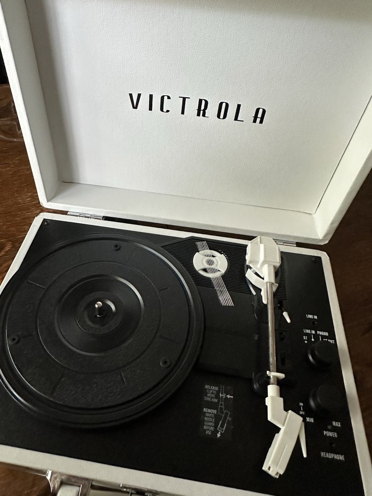 Victrola White Record Player New Without Box