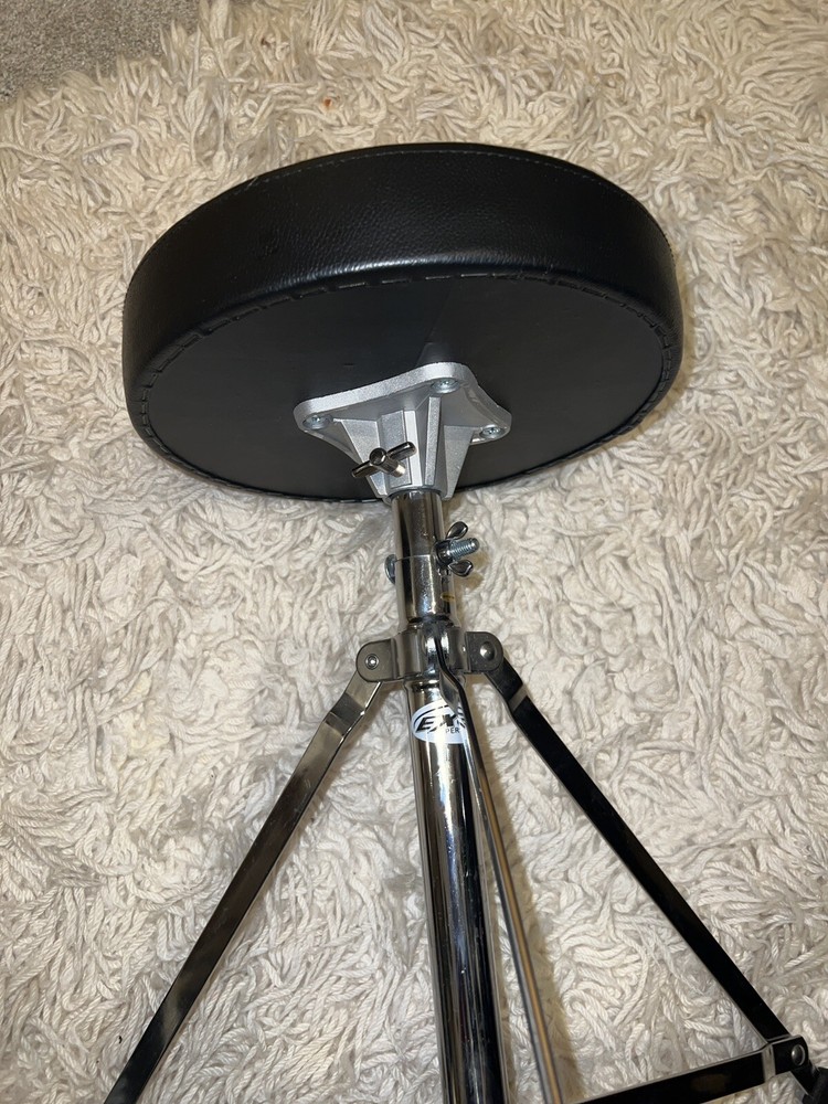 Height Adjustable Excel Percussion Portable Drummers Throne Black