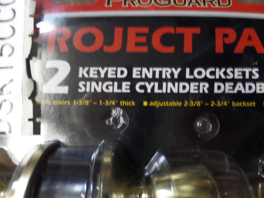 Proguard Project Pack Polished Brass Combo Lockset