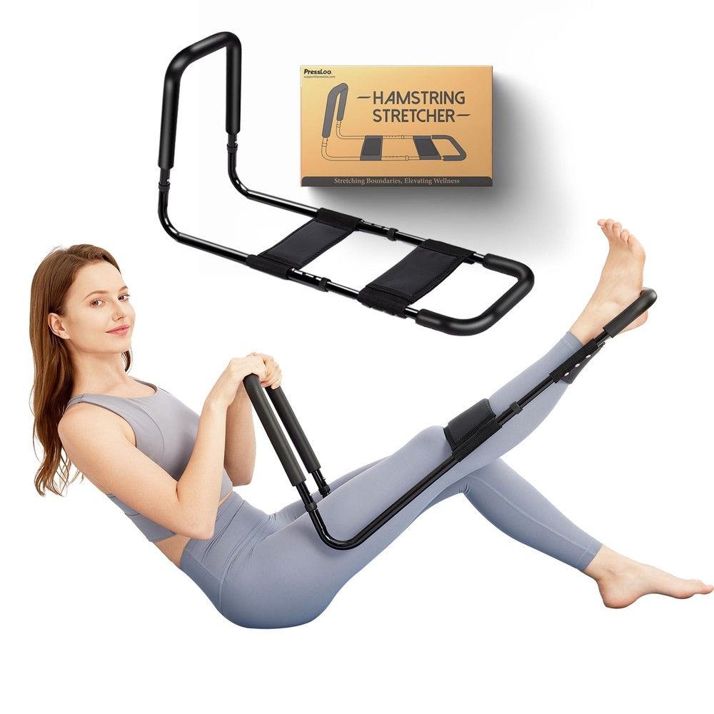 Hamstring Stretcher for Knee Extension & Pain Relief, Adjustable Low Back, Ca...
