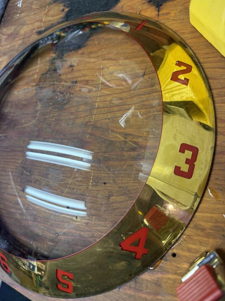 CANADA DRY DOUBLE BUBBLE CLOCK OUTER GLASS RARE