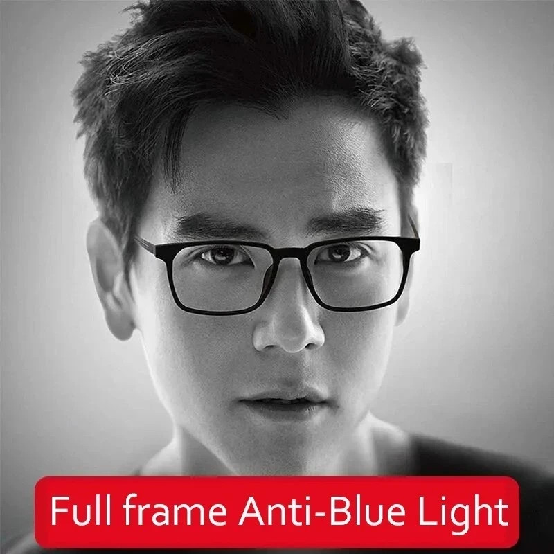 Progressive Multifocal Reading Glasses for Men Blue Light Blocking Titanium Arm