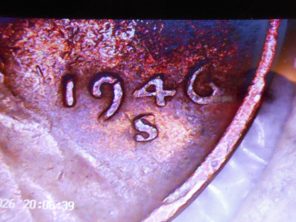 1946 s over d Lincoln cent with errors