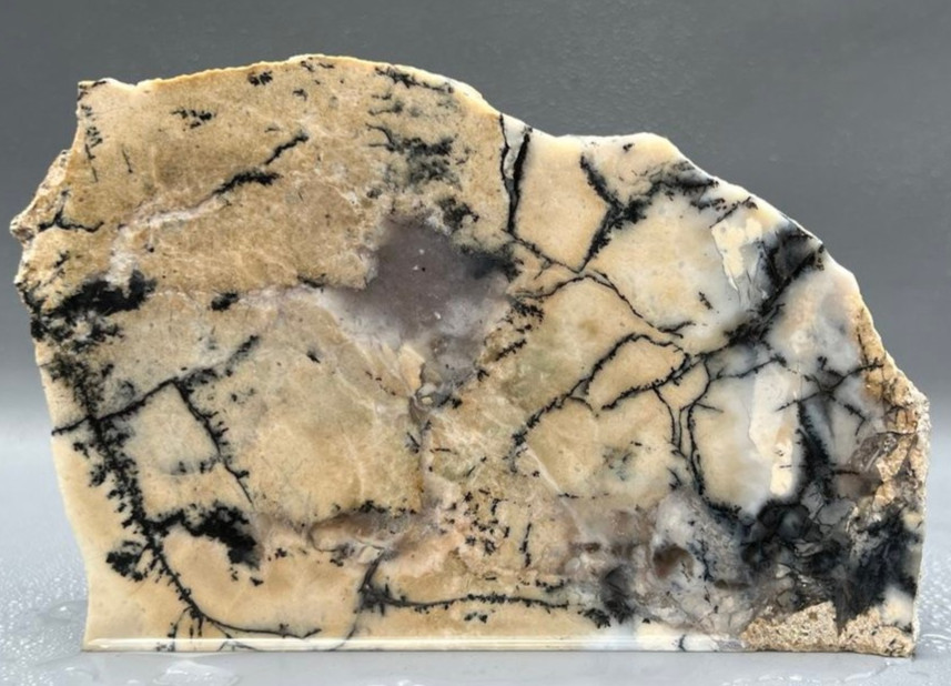 Australian Dendritic Moss Opal 5.5"x3.75" Agate Lapidary Rough Slab Cabbing