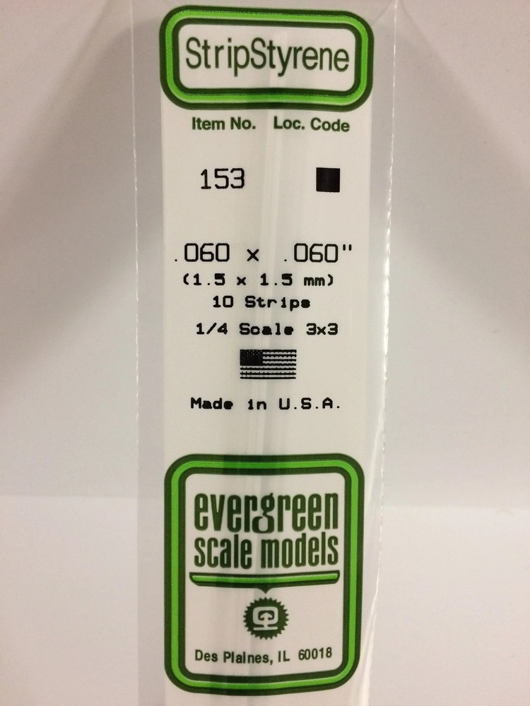 EVG153 .060X.060 STRIPS 10PC