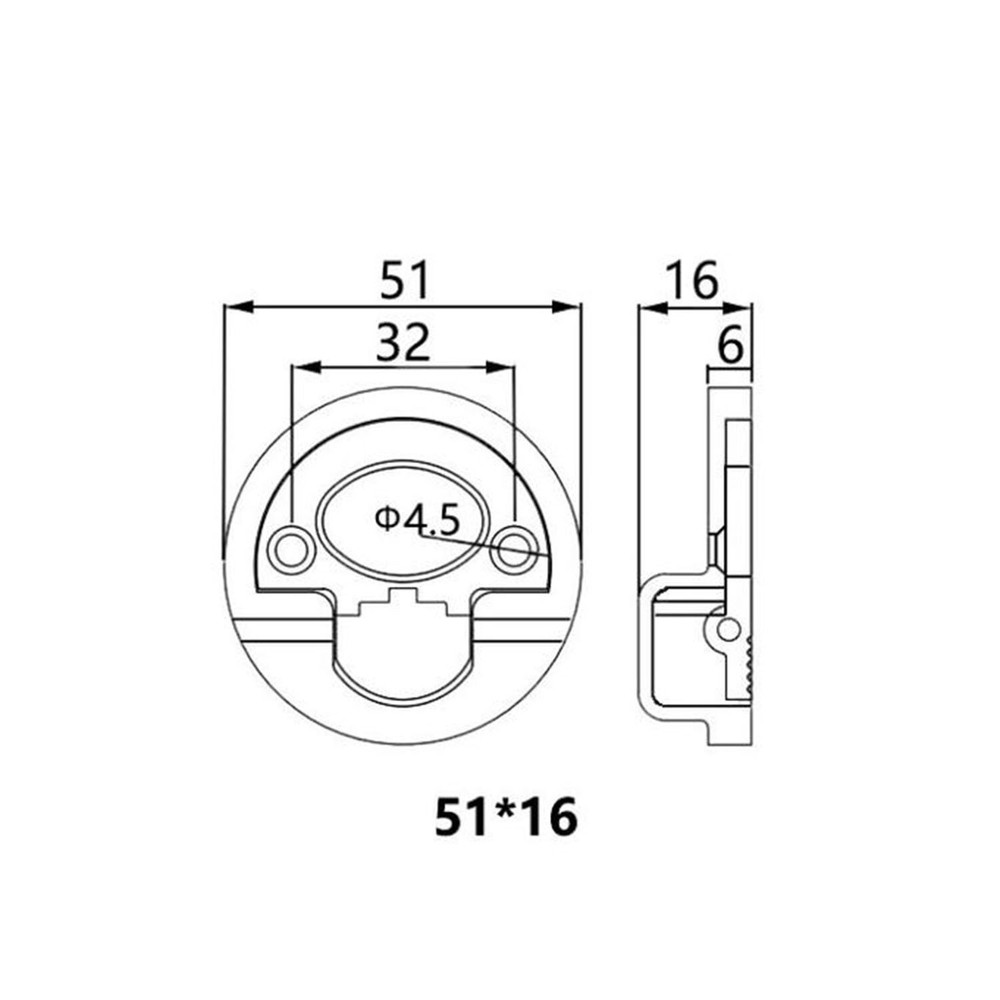 2Pcs Flush Ring Pull Handle 304 Stainless Steel Round Recessed Door Pull