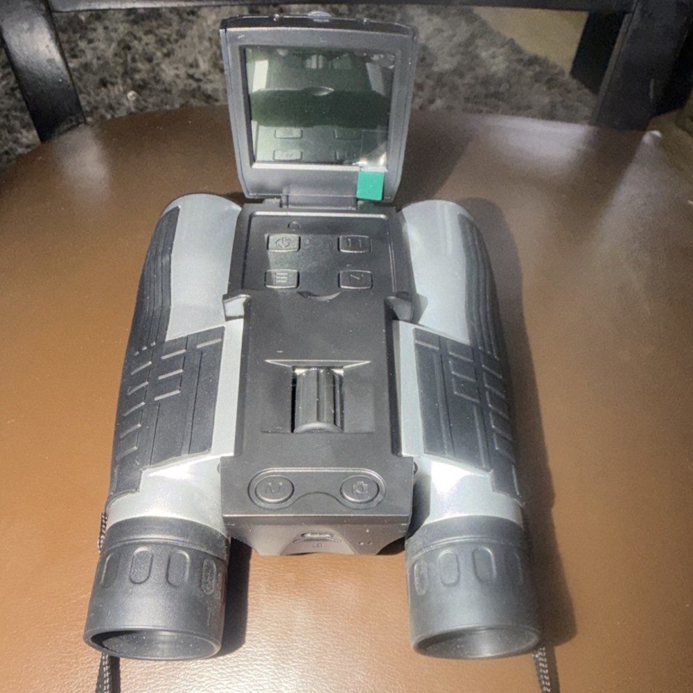 Digital Night Vision Binoculars with Display Screen Black Silver