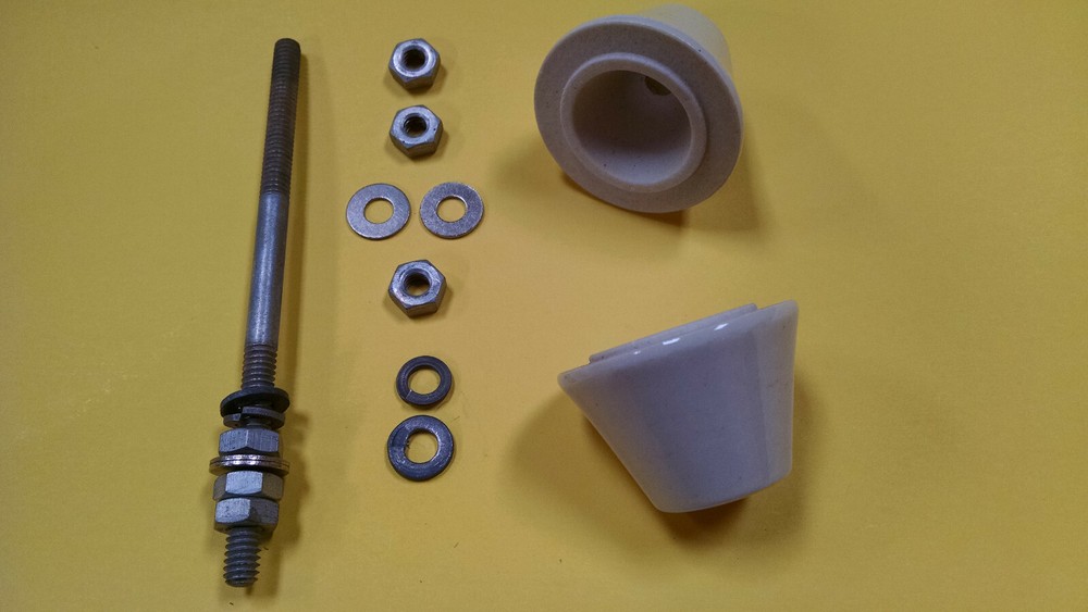 Ham Antenna Through Hole Ceramic Insulator Assemblies. Price is for two.