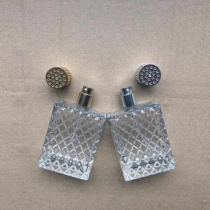 2 Pack 100ml Thick Glass Perfume Atomizer,Empty Perfume Spray Bottle