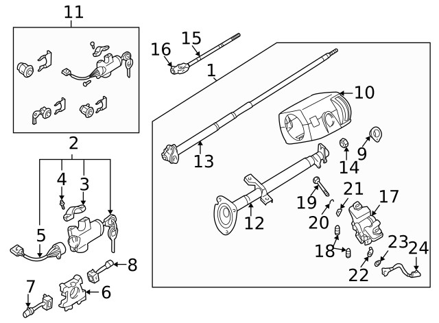 Genuine Nissan Ignition Switch 48750-3S500