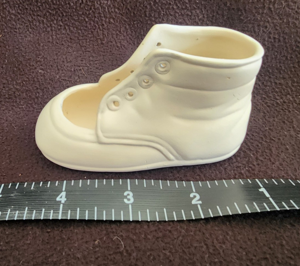 Ready to Paint Ceramic Bisque Baby Shoe