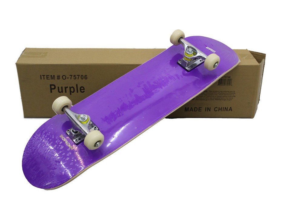 Full Size Standard Maple Deck Skateboard - Purple