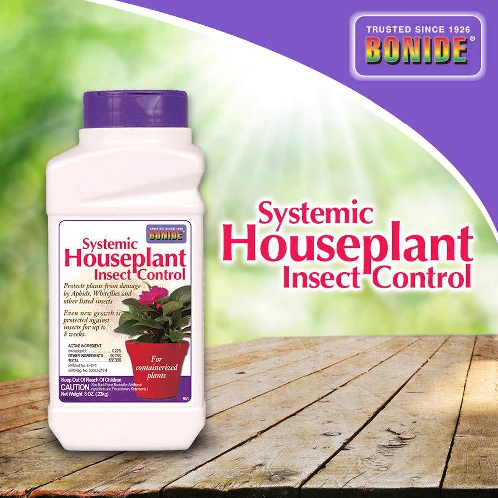 Bonide 951 Systemic Houseplant Insect Control 8oz (3 Pack) Kills Aphids Bugs