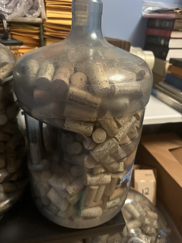 Used Wine Corks 5 Gallon Container