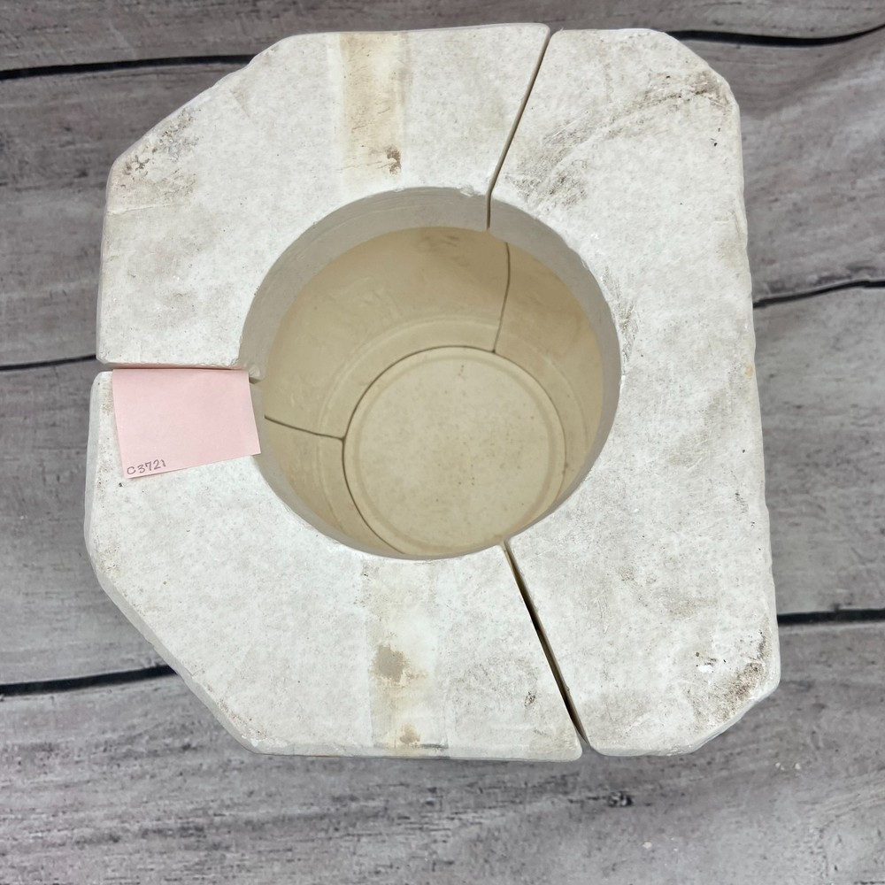 Arnel's Ceramic Casting Mold Wedge Wood Candy Box #396