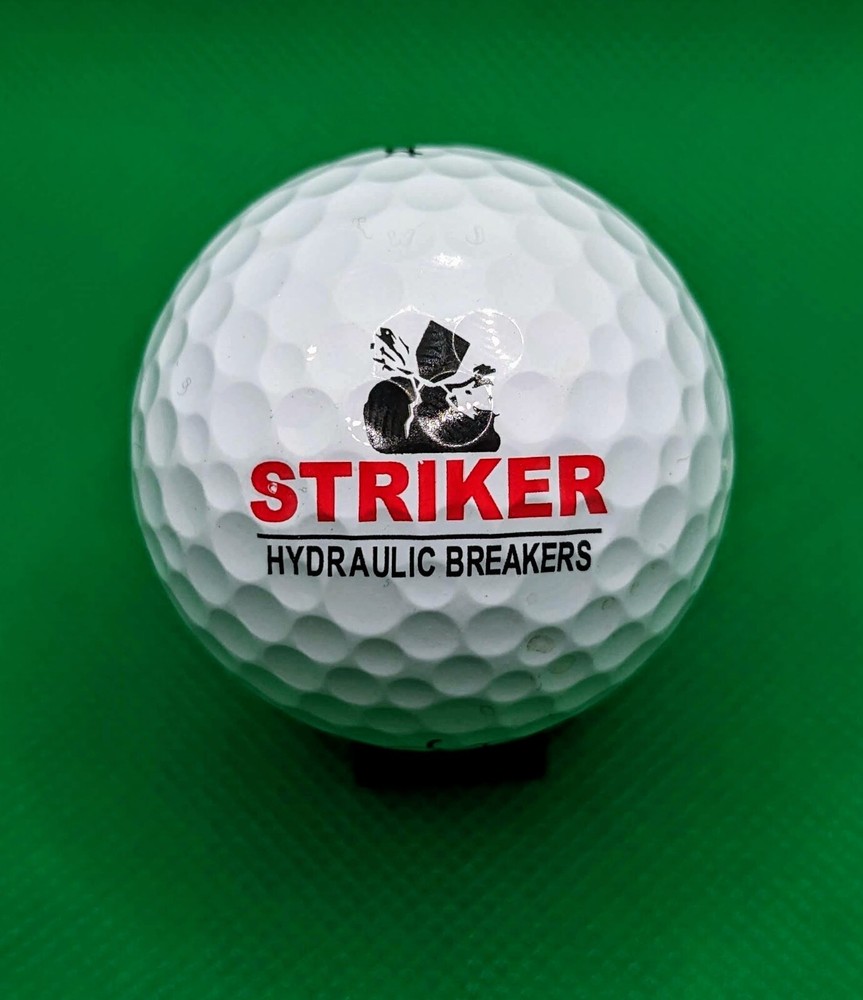 Striker Hydraulic Breakers logo golf ball
