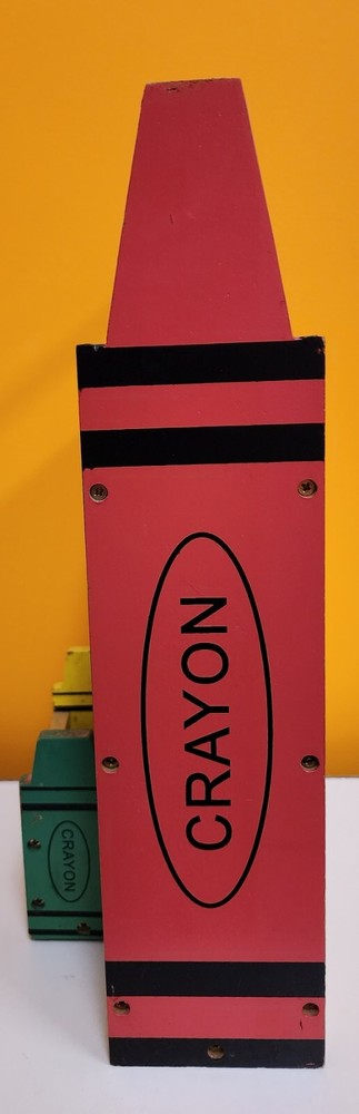 Solid Wooden Crayon/Coloring Book Holder Carrier Nice