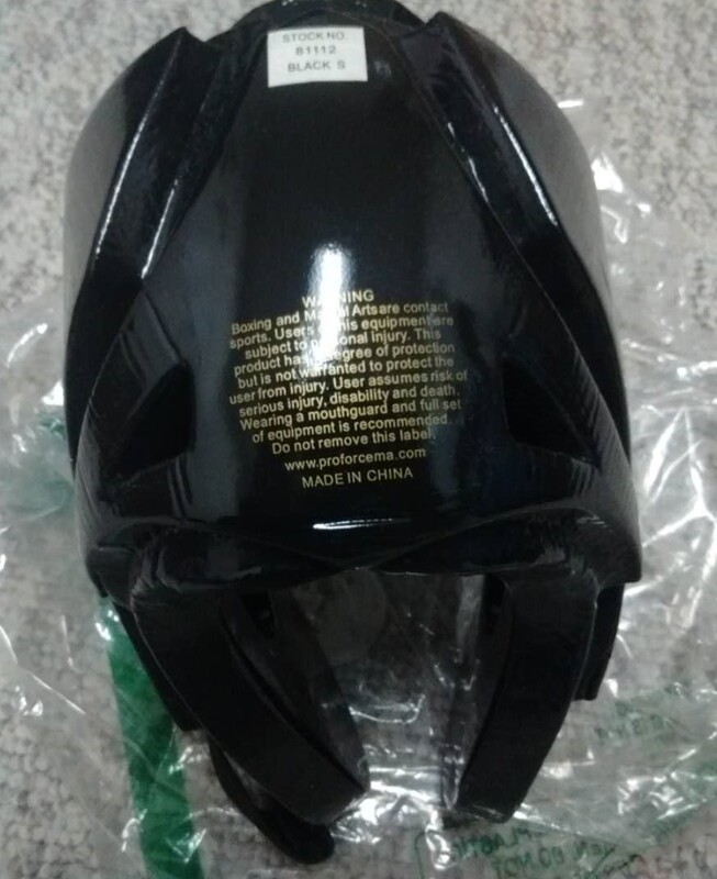 ProForce Thunder Double Layered Headguard - Black – Small, brand new