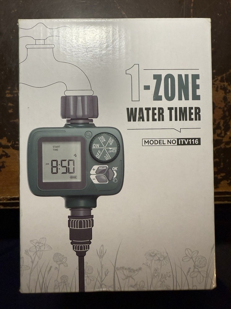 Sprinkler Timer Programmable Hose Timer with Rain Delay Manual and Automatic