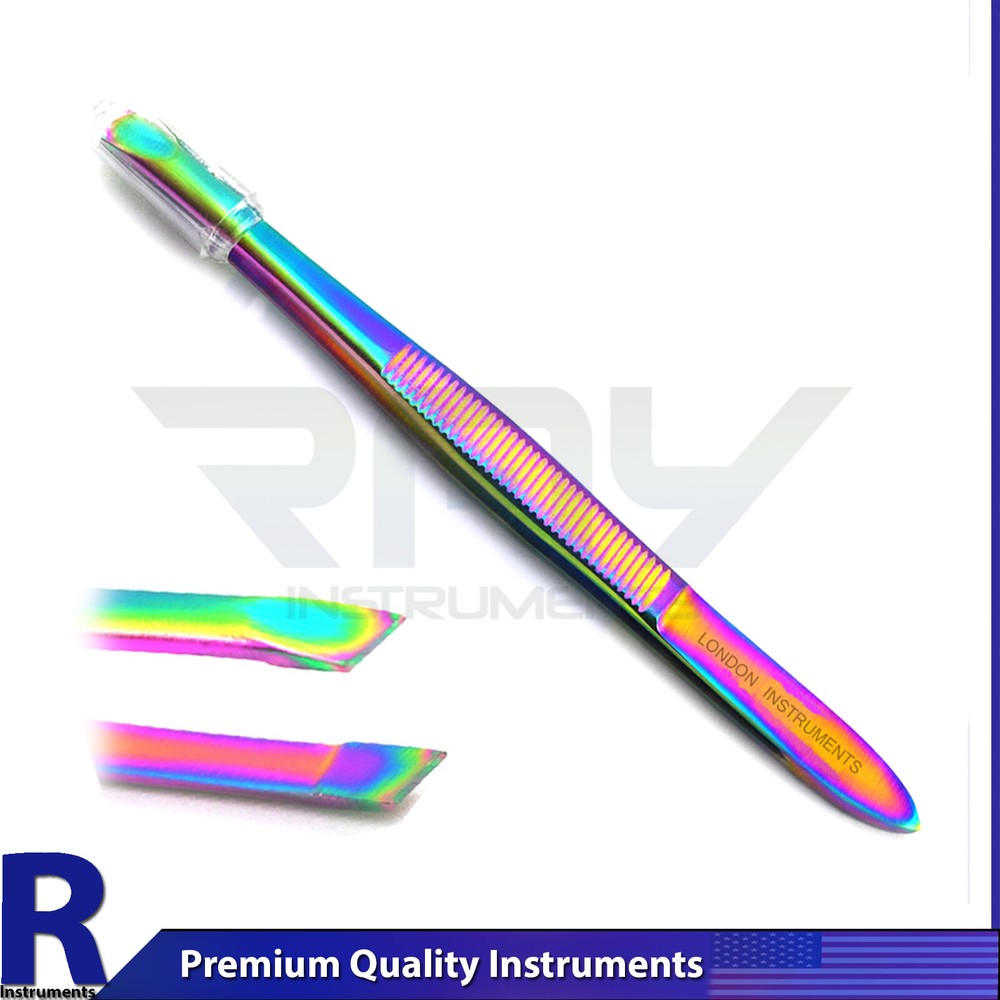 4pcs Slanted Tip Tweezer Multi Coded Best Precision Eyebrow EyeLash Tweezers CE
