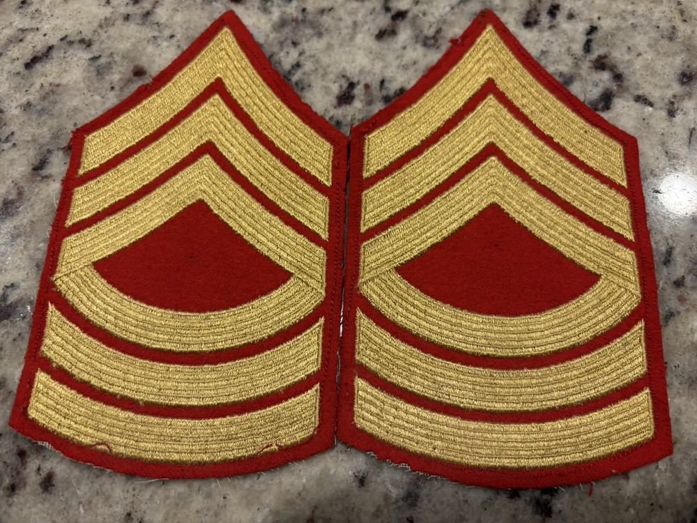 USMC Master Sergeant Chevrons from MSG Carl W. Perigo Estate