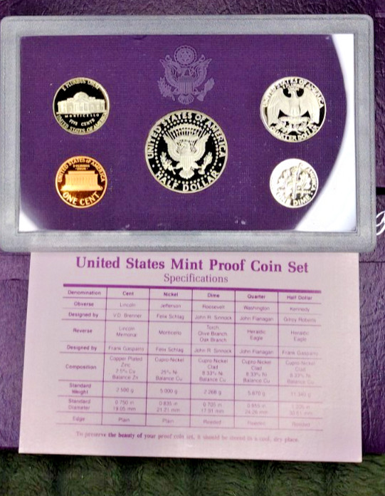 1992 U.S. Mint Proof Set Original Packaging