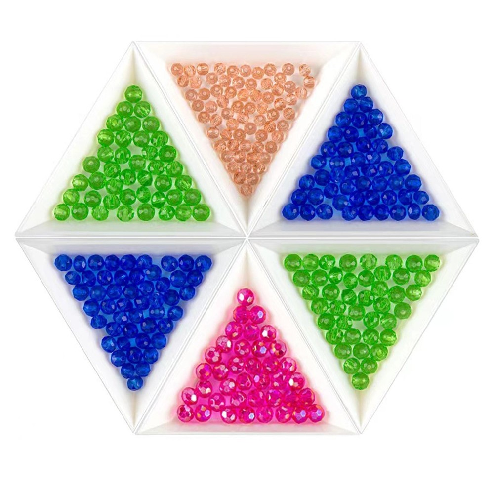 50Pcs Bead Sorting Trays Containers Multifunctional Organizer Manicure Tools