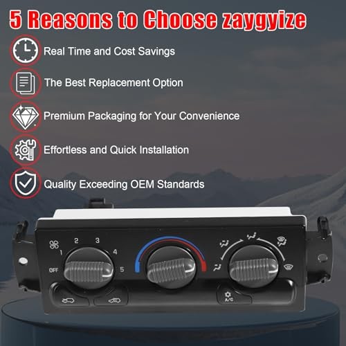 Front Climate Control Module Panel for GMC Sierra， for Chevy Silverado 599-266