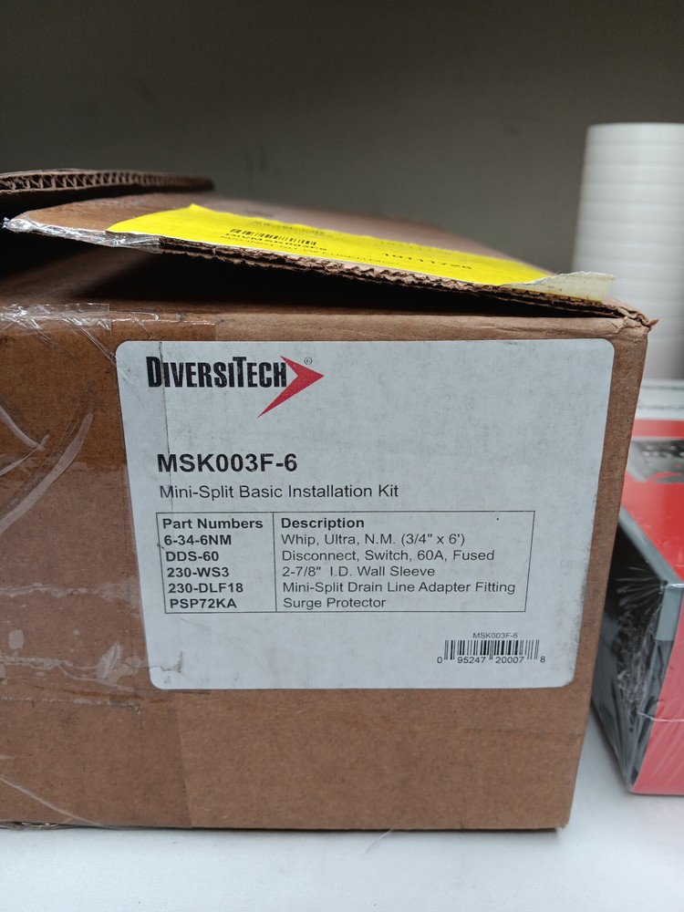 Diversitech MSK003F-6 Mini-Split Basic Installation Kit