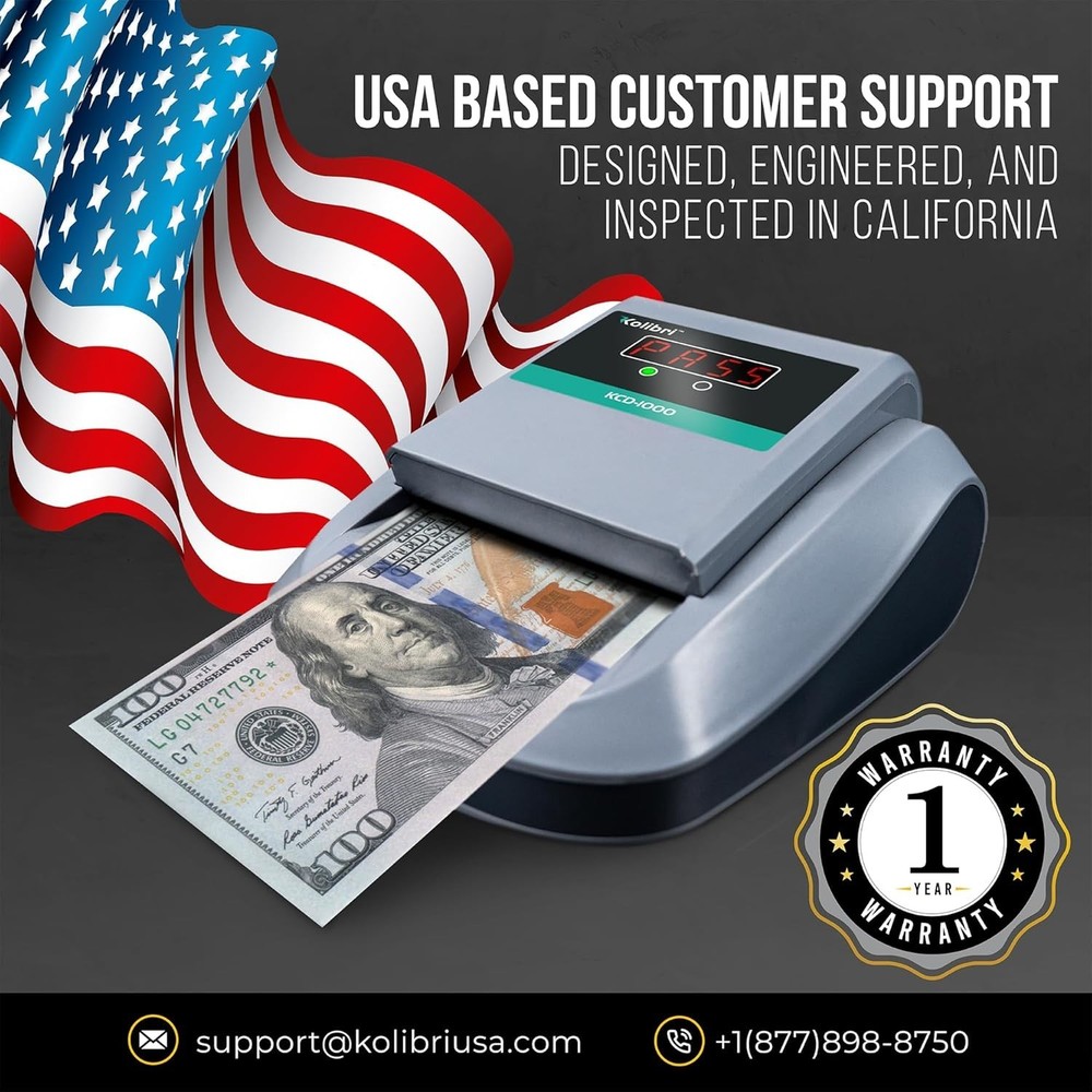 KCD-1000 Ultra-Efficient Counterfeit Money Detector for Secure Transactions