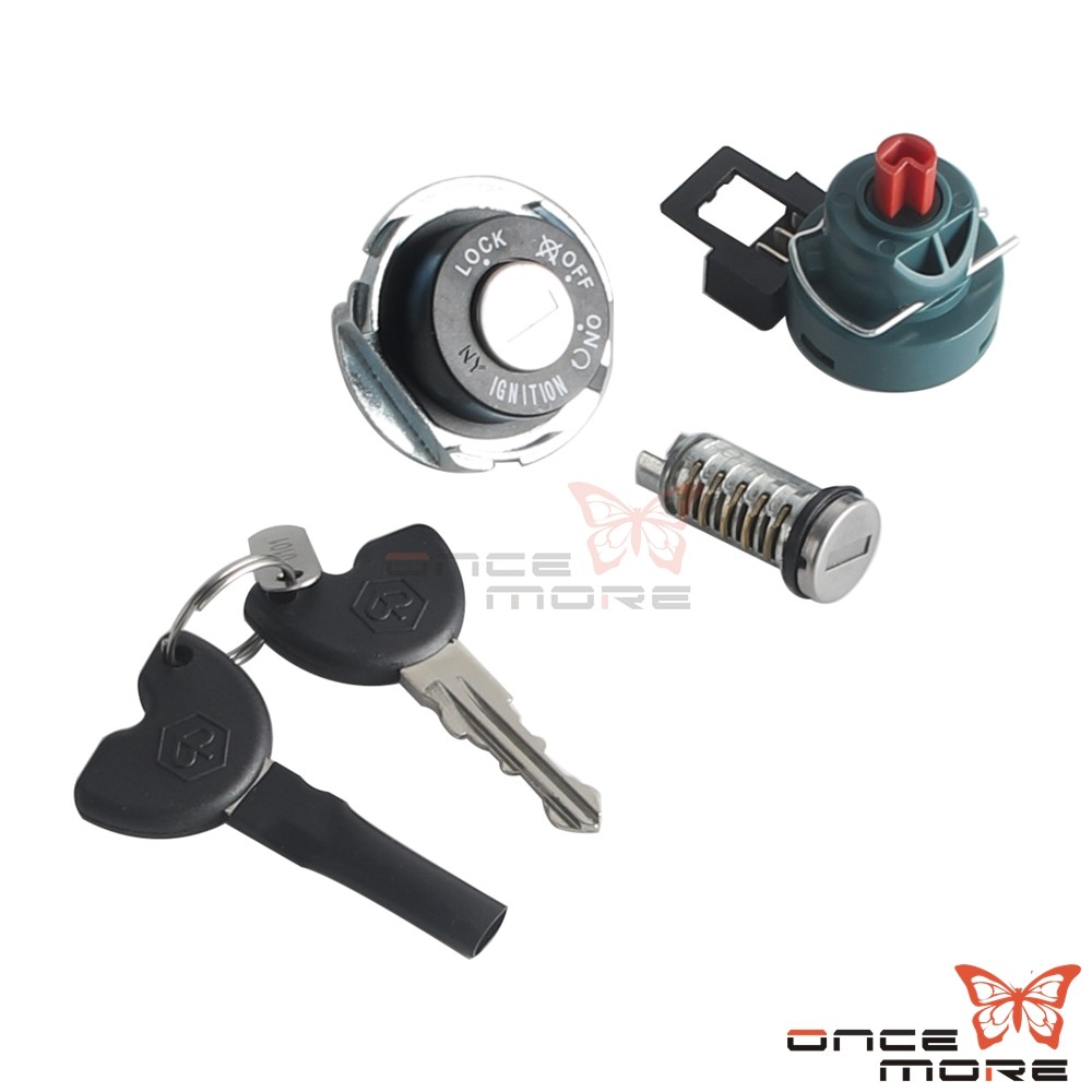 Metal Plastic Motorcycle Ignition Switch Set Replacement For VESPA ET2 ET4 50CC