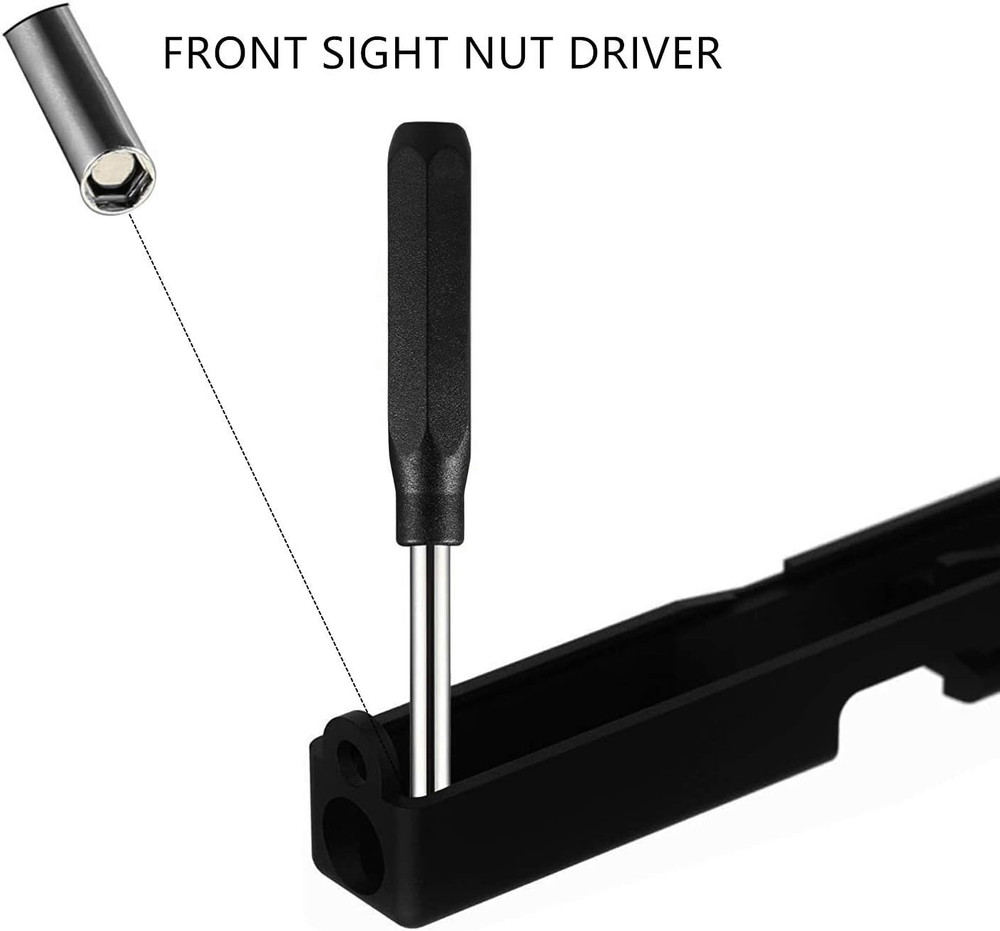 Tools Kit for Glock, Front Sight Remove Pin Punch Magazine Disassembly Tools for