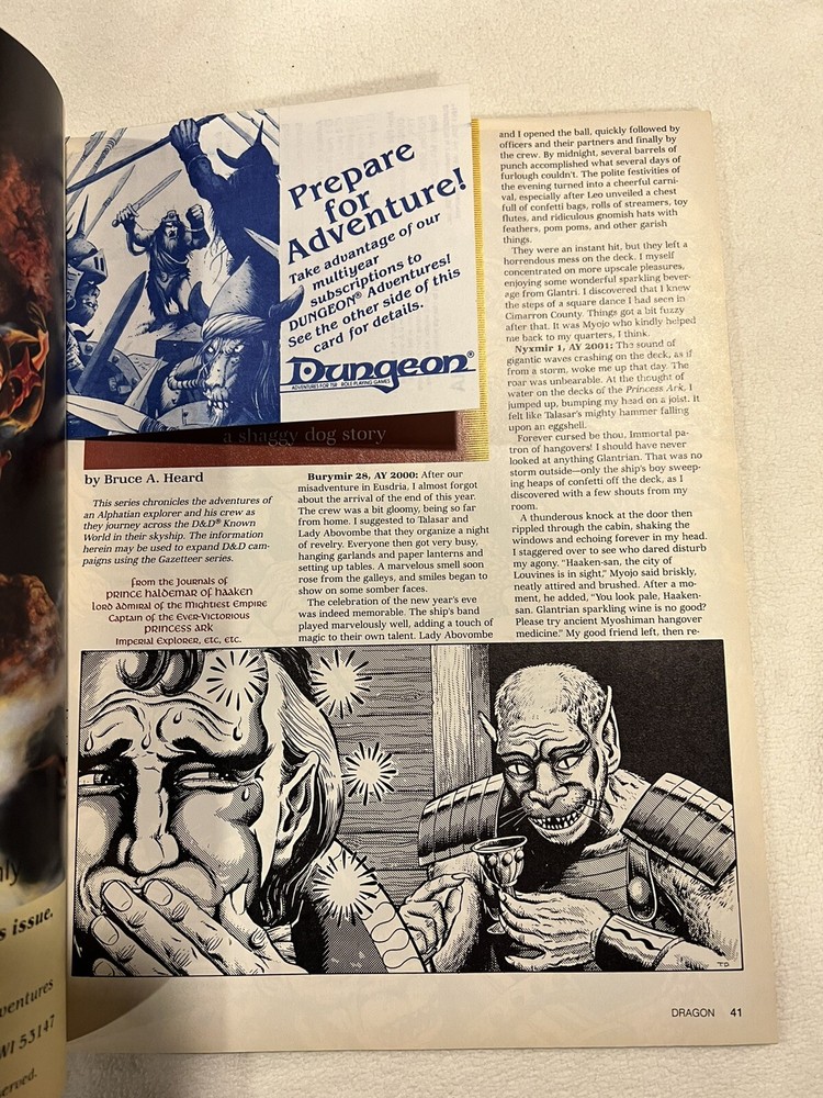 TSR Dragon Magazine #179