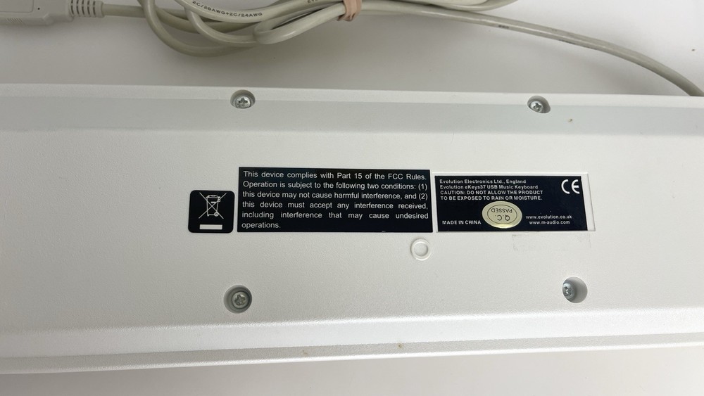 Evolution Ekeys 37-37 Note Mini Keys Midi Controller Keyboard