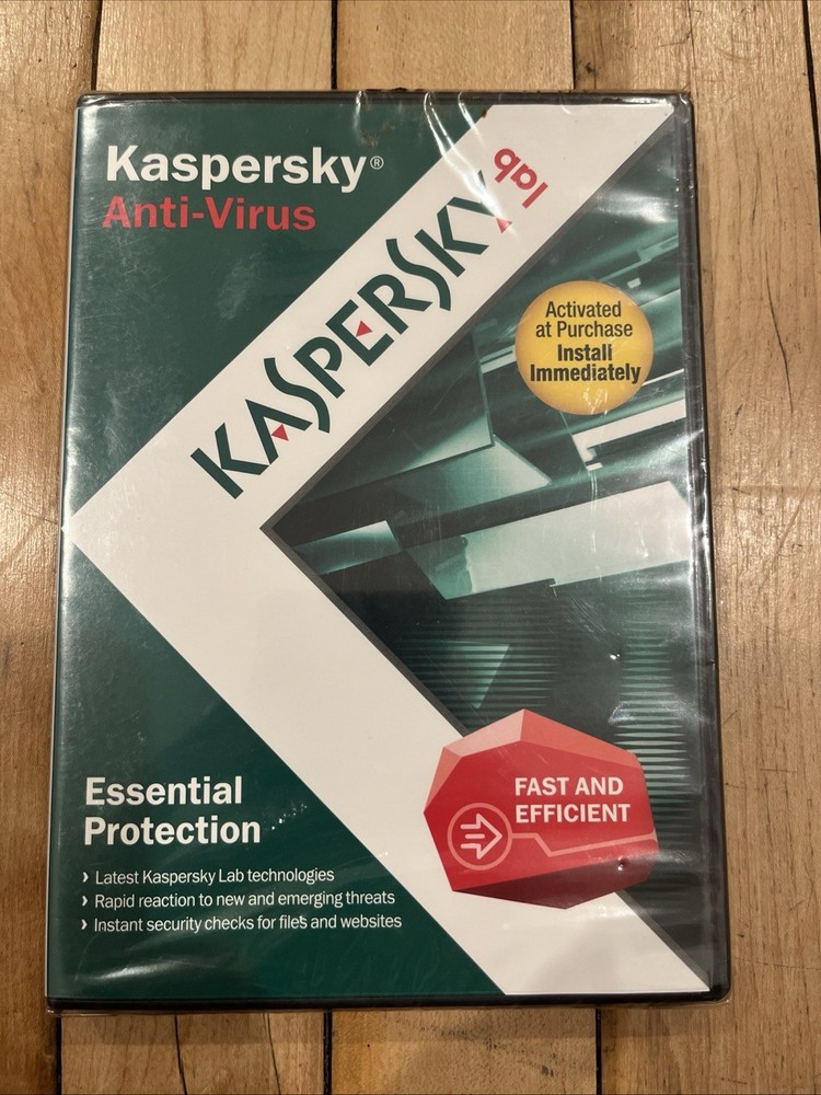 KASPERSLab Anti-Virus Protection PC Computer Security Software - NEW SEALED