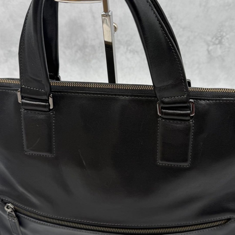 TUMI Harrison Leather Briefcase 2-Way Black **Used**