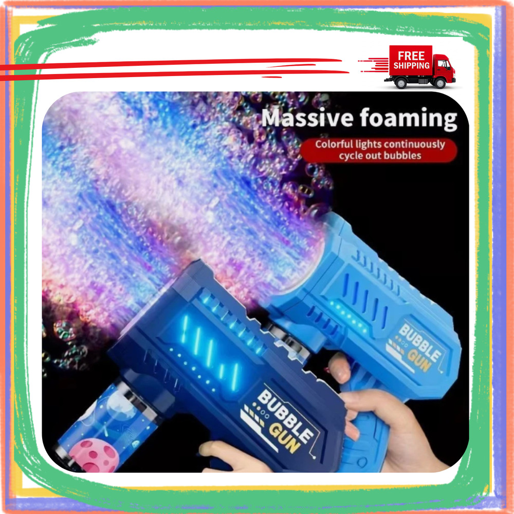 Fully Automatic Bubble Gun Rocket Bubbles Machine Automatic Blower with Bubble