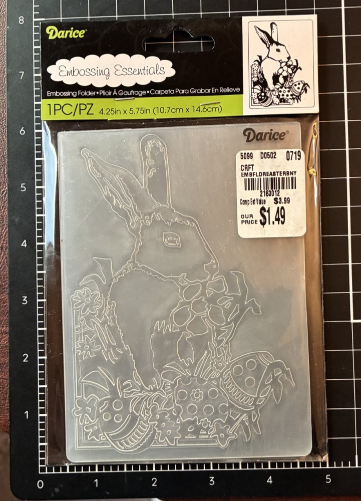 Darice Embossing Folders EASTER BUNNY, FALL SQUARE, LEAVES PATTERN, WITCH BOOTS