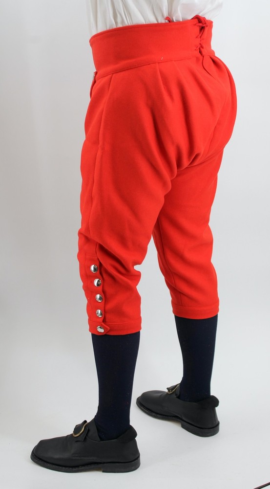 Red Wool Knee Breeches Size 40