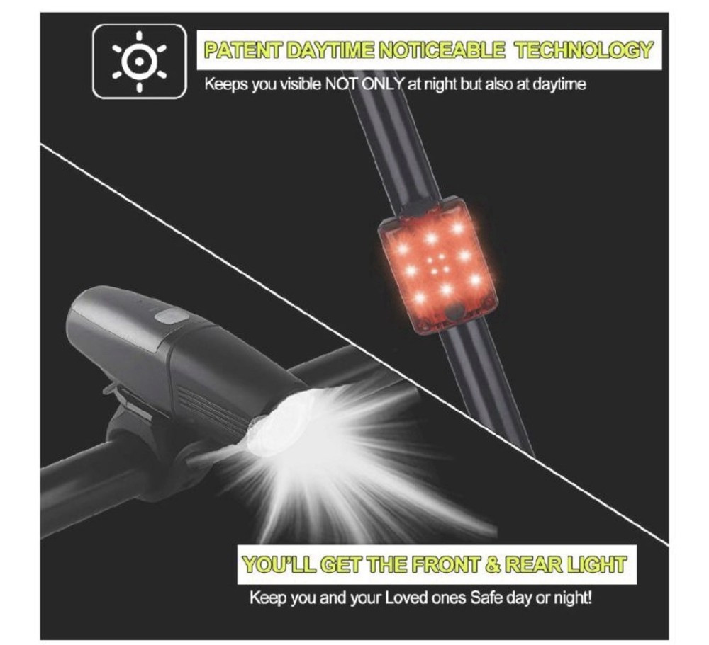 Biker light Set rechargeable. Brand New