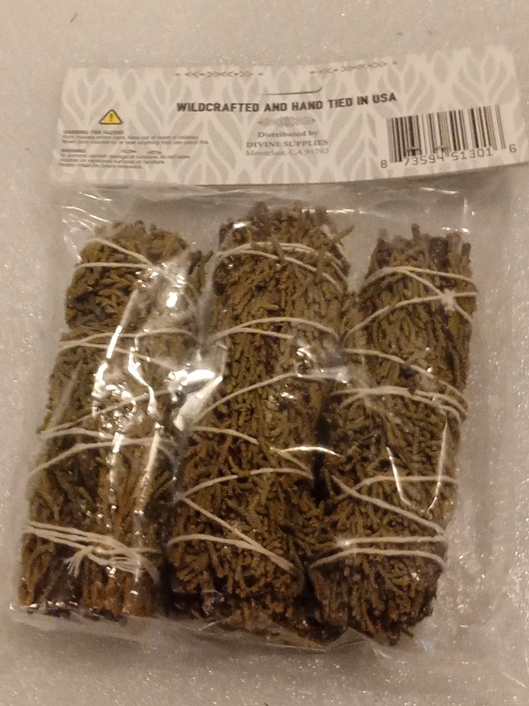 Juniper Smudge Stick Bundle Protection & Harmony Positive Vibe 3 Pack