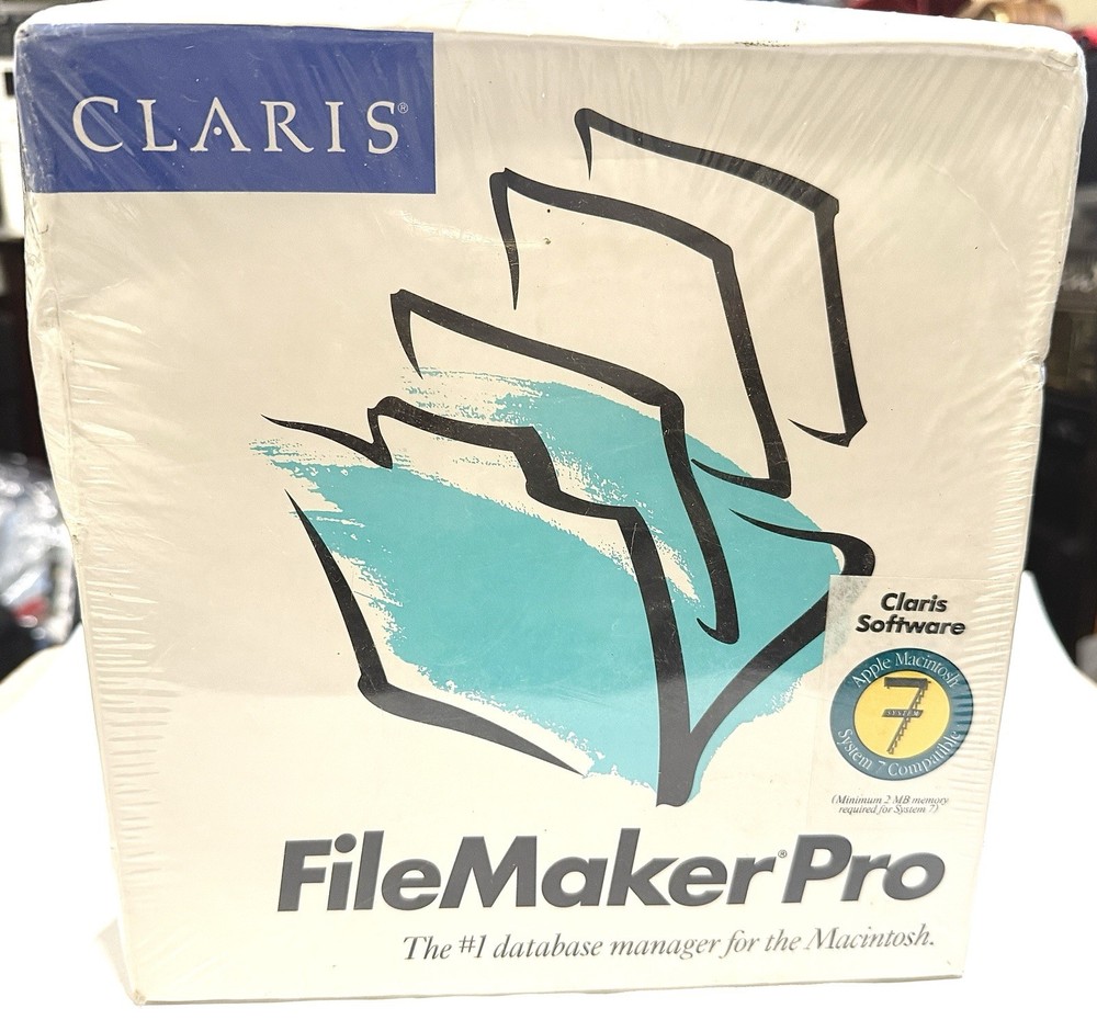 Vintage Claris FileMaker Pro for Macintosh Computer  New